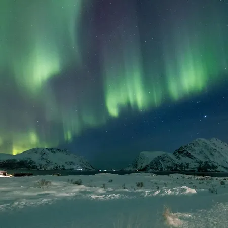 Lofoten Arctic - Sea View, Jacuzzi & Sauna 別荘 Lyngværet